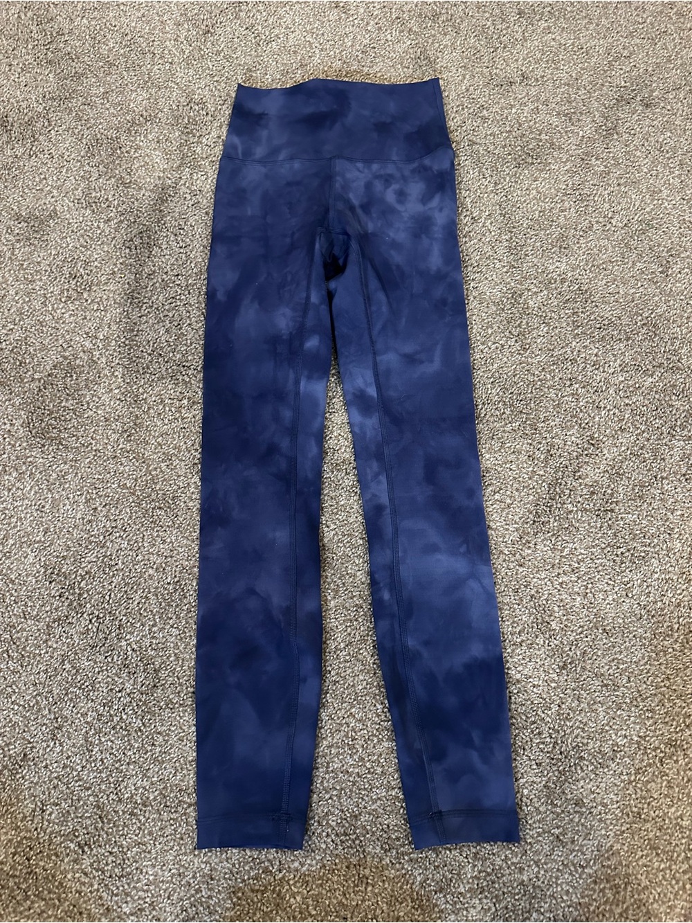 lululemon athletica Navy Tie-Dye High-Rise Leggings